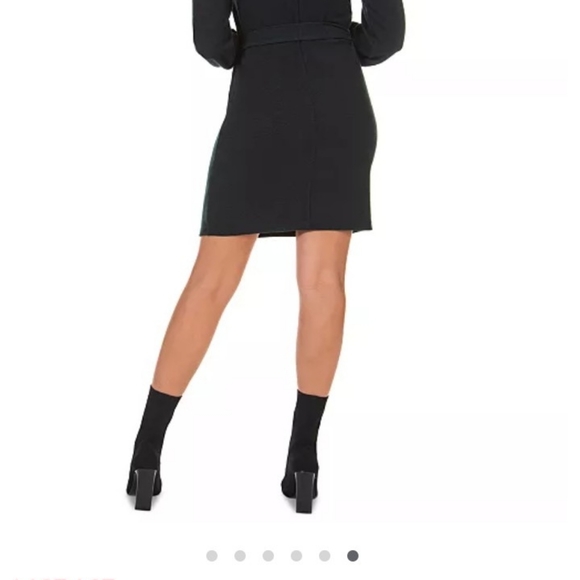 Belted balloon-sleeve sweater dress size M - Picture 4 of 4